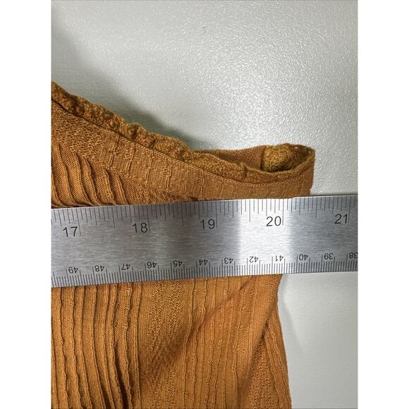 Sundance Tank Top Womens M Yellow Gold Lace Embroidered Adjustable Babydoll Boho - Picture 7 of 7